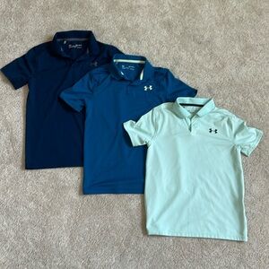 Boys' UA Performance Polo Heather - Size YMD
